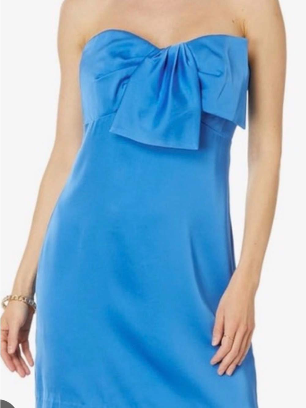 Lilly Pulitzer Strapless Royal Blue Dress with Bow